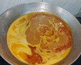 A picture of step 5 of Maharashtrian Sev bhaji.