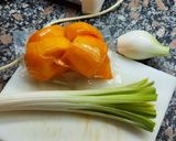Foto del paso 1 de la receta: Espaguetis de calabacín con crema de calabaza