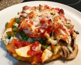 รูปขั้นตอนการทำที่ 4 ของ Veggie Pizza Mushroom