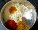 A picture of step 1 of Sattu Paratha.