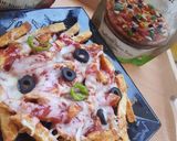 A picture of step 3 of Loaded Pizza Fries.