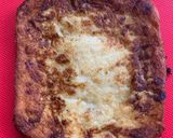 A picture of step 3 of Banana Nutella french toast.