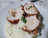 A picture of step 10 of Chicharrones Coated Chicken Stuffed with Cheese.