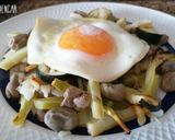 Foto del paso 8 de la receta: Verduras con bacalao y huevo frito