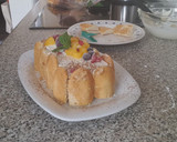 Foto del paso 7 de la receta: Bizcocho de chocolate al microondas con queso y fruta