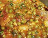 A picture of step 8 of Green peas potato sabji.