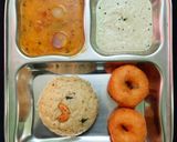 A picture of step 9 of Anjaneyar Temple milagu (black pepper) pongal.