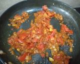 A picture of step 8 of Masala Bhindi.