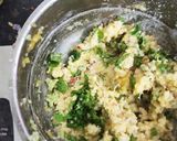 A picture of step 6 of Spinach,pumpkin and saffron bada with samak rice.