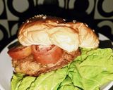 Foto langkah ke 4 dari resep Burger Vegetarian Dari Tempe.