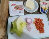 Foto del paso 2 de la receta: Sándwich de jamón con queso