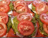 A picture of step 5 of Basil Pesto & Mozarella Chicken Thighs.