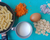 Foto langkah ke 1 dari resep Makaroni scotel teflon (MPASI +1y).