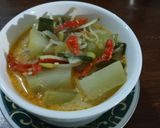 Foto langkah ke 3 dari resep Sayur labu panjang masak santan....