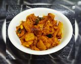 A picture of step 2 of Kaddu sabji.