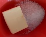 A picture of step 1 of Eggless Pound Cake.