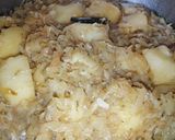 A picture of step 3 of Braised Cabbage and Potato.