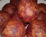 Foto langkah ke 6 dari resep Bola-bola Ubi ungu filing coklat.