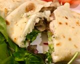 A picture of step 5 of Cheese and Mushroom Savoury Pancake.
