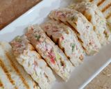 A picture of step 5 of Creamy, Chicken, Veggies Sandwich 🥪🥪🥪.