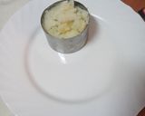 Foto del paso 14 de la receta Chuletas de cerdo adobadas con puré de papas, guisantes y salsa
