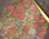 A picture of step 5 of Chinese fried rice.