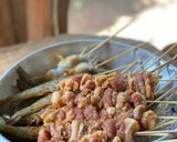 Hình bước làm 1 của món Thịt Xiên Nướng