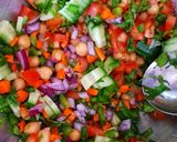 A picture of step 1 of Veggie Chickpea Wrap.