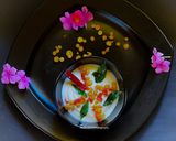 A picture of step 9 of Multicolour Boondi Raita.