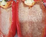 Foto del paso 3 de la receta: Morrón relleno de Espinaca, queso y huevos