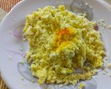 A picture of step 3 of Kesar bati.