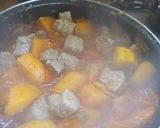 Foto del paso 1 de la receta: Carne de cerdo guisada con calabaza a mi manera😍😋