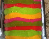 A picture of step 4 of Rainbow Swiss Roll 🌈🌈🌈.