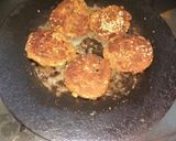 A picture of step 5 of Arisha pitha (less oil).