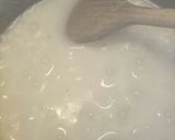 A picture of step 2 of Arancini - mozzarella and ragù stuffed rice balls.