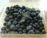 A picture of step 1 of Chocolate Waffle with Blueberries.