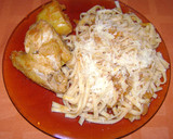 Foto del paso 14 de la receta: Estofado de alitas de pollo con tallarines
