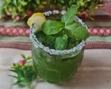 A picture of step 3 of Mint margarita.
