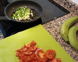 Foto del paso 1 de la receta: Patacones en Airfryer con gambas y aguacate