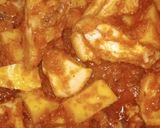A picture of step 7 of Aloo chicken.