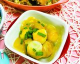 Hình bước làm 4 của món Ếch om bí đỏTrứng cút sốt cam