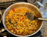 A picture of step 5 of Chicken and Squash Guyanese Curry.
