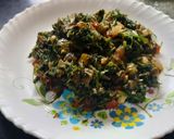 A picture of step 5 of Shepu(dill) green leafy vegetables sabji by.