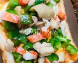 Hình bước làm 2 của món Món cho bé : Pizza sandwich