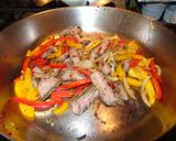 A picture of step 3 of Beef Fajitas.
