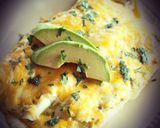 A picture of step 9 of Mike's White Green Chile Chicken Enchiladas.