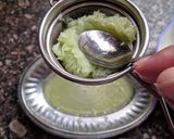 A picture of step 1 of Tzatziki dip.