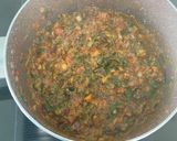 A picture of step 2 of Hariyali moong.