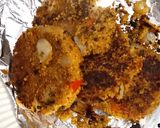 A picture of step 4 of Spicy couscous burgers.