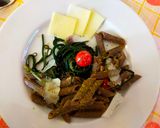 Foto del passaggio 2 della ricetta Pennette di canapa bio con agretti pomodorini e pistacchio
